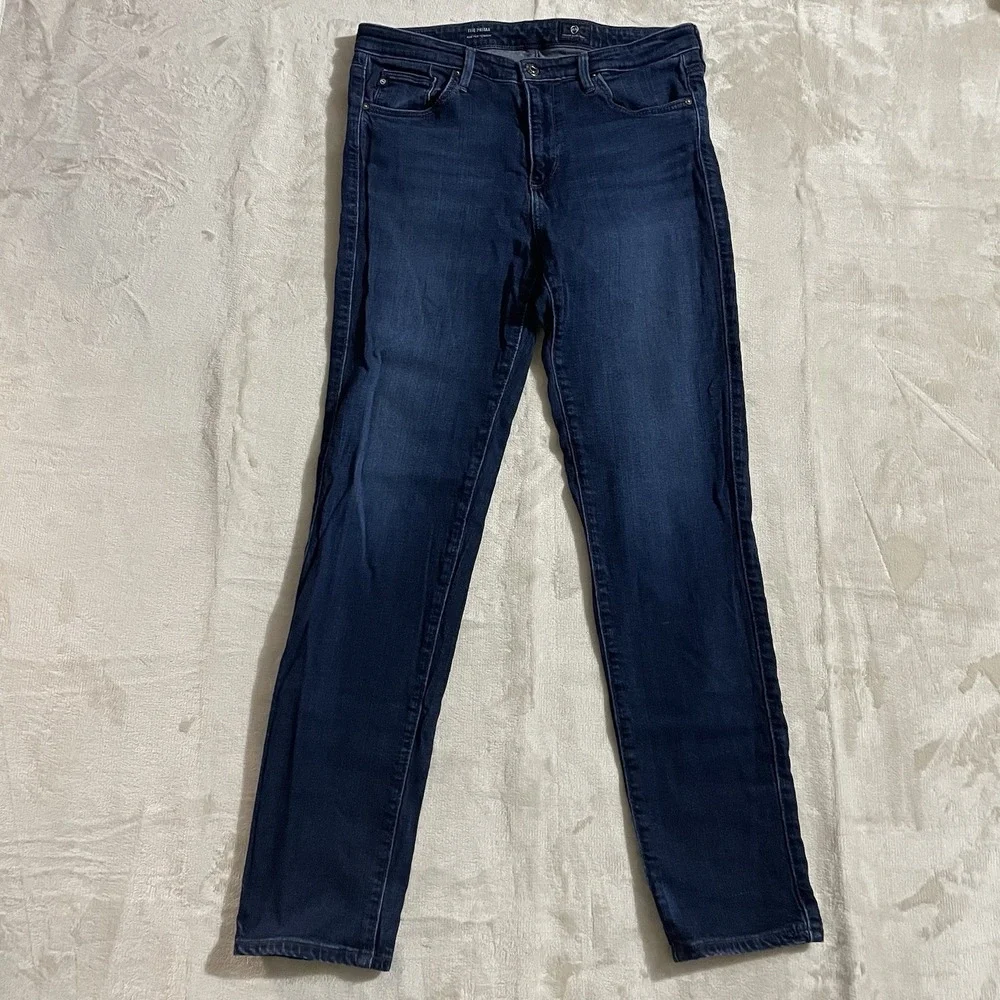 AG Adriano Goldschmied Jeans Womens 30‎ The Prima Mid-Rise Cigarette Blue Denim